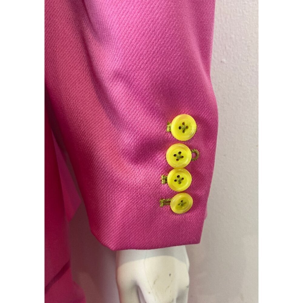 SIES MARJAN PINK SATIN TUXEDO SUIT - Picture 8 of 13